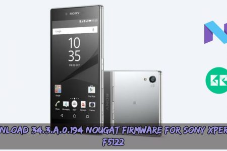 Download 34 3 A 0 194 Nougat Firmware For Sony Xperia X F5122